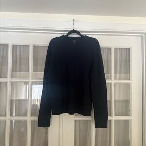 JCrew Men’s Navy 100% Cashmere Cable Knit Sweater
